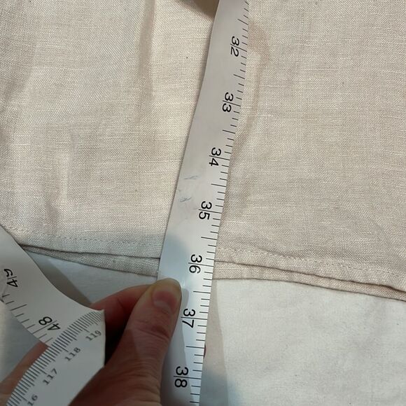 Rachel Ashwell Cream Simple Linen Dress - Picture 6 of 7